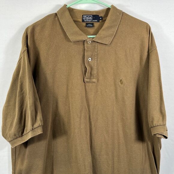 Ralph Lauren Men's Tan Polo Shirt 0643 - Picture 2 of 11
